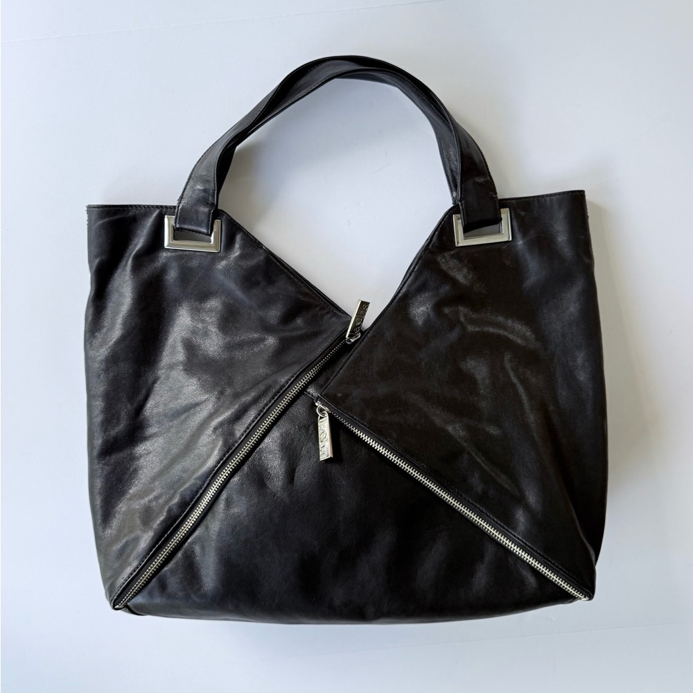 Kooba Black Leather Tote Bag